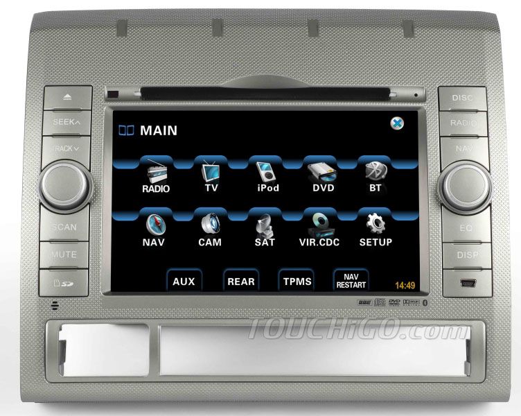 0512 Toyota DVD GPS Navigation Radio Multimedia Player