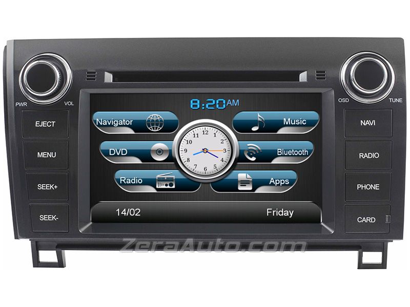0713 Toyota Tundra InDash GPS Navigation DVD Stereo Bluetooth USB SD