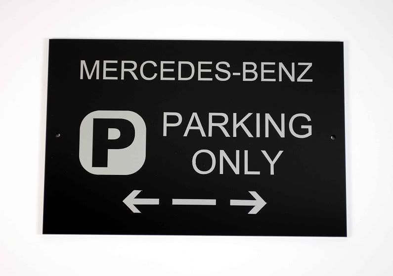 Mercedes benz parking only sign #3