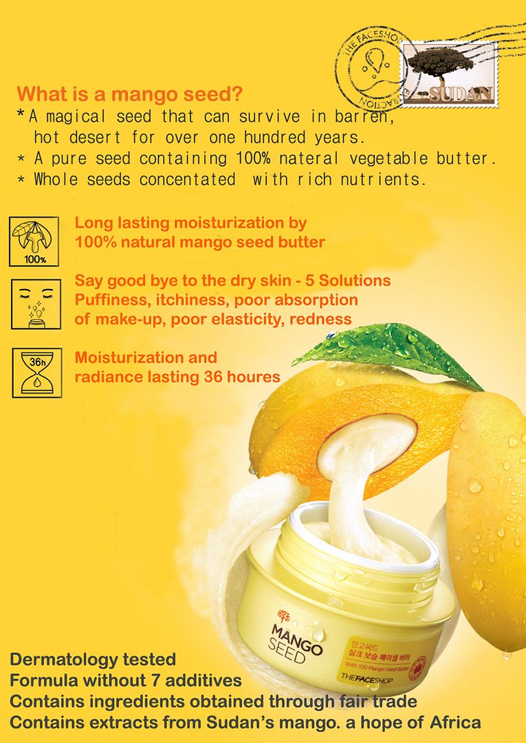 THE FACE SHOP Mango seed silk moisturizing clinic line Flushing