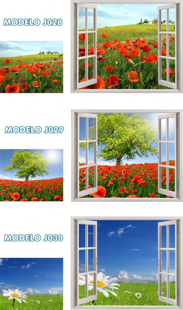 Adesivo Decorativo De Parede Janela Paisagem 115x95cm Grande (Papéis e Adesivos de Parede) a BRL Artesanato Em Eva Infantil Passo A Passo ~ Adesivo Decorativo De Parede Janela Paisagem 115x95cm Grande (Papéis e Adesivos de Parede) a BRL