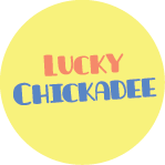 Lucky Chickadee Button
