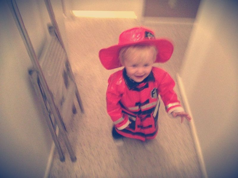 blurry fireman