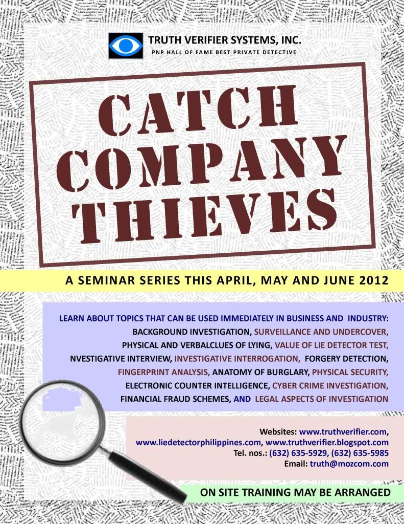 Catch Company Thieves, Poster no. 2