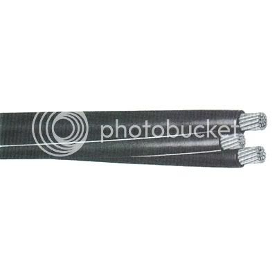   Sweetbriar Triplex Aluminum Cable URD 4/0 4/0 2/0 Wire Direct Burial