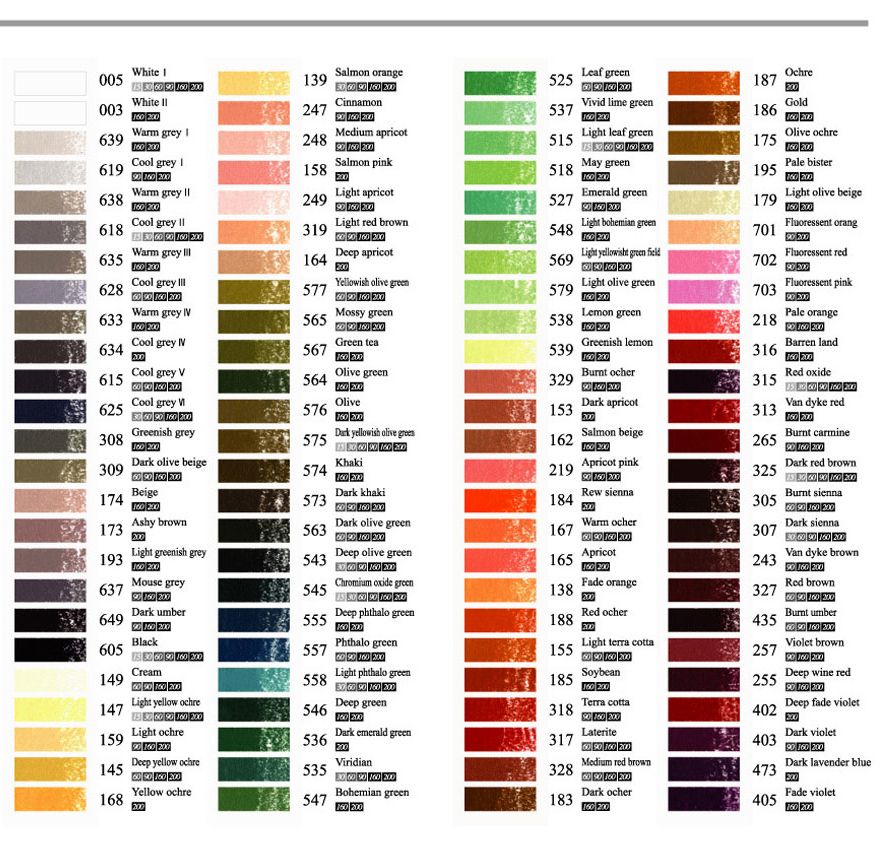 MUNGYO Gallery artist soft pastels sets 15, 30, 60, 90 Colors set | eBay