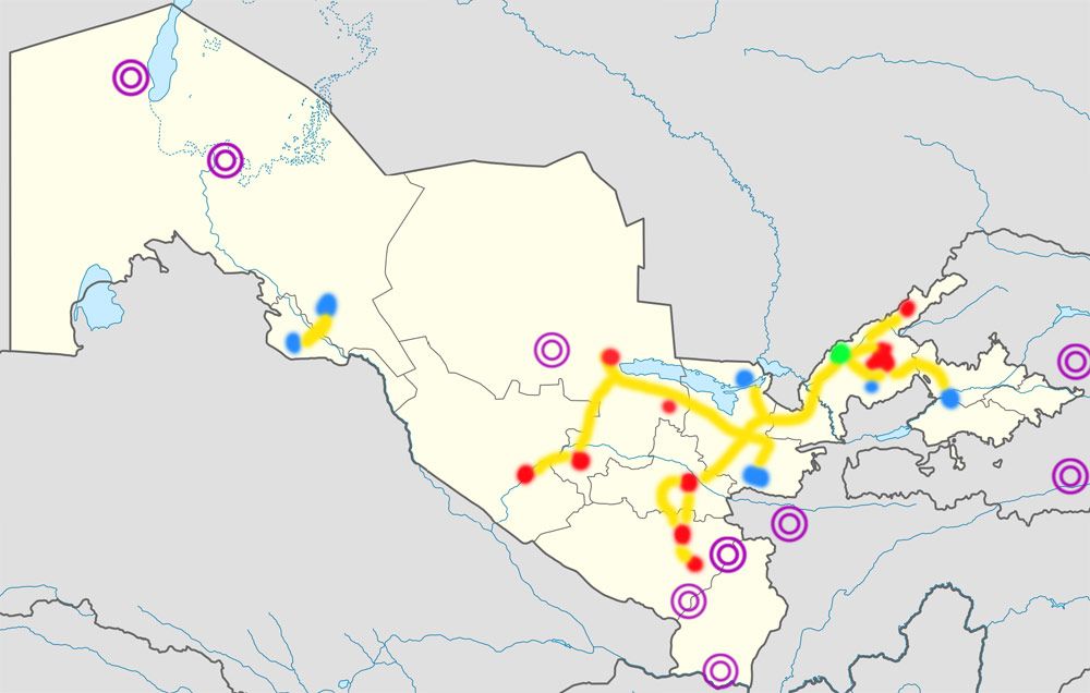 Кошкупыр узбекистан карта - 80 фото